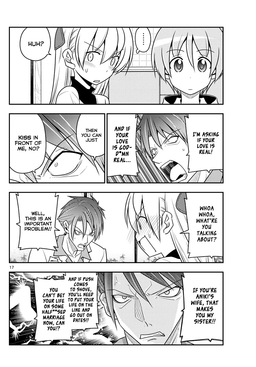 Tonikaku Cawaii Chapter 50 page 16 - Chapter 50: Yuzaki's bride. It's written as Hoshizora but read as Nasa!