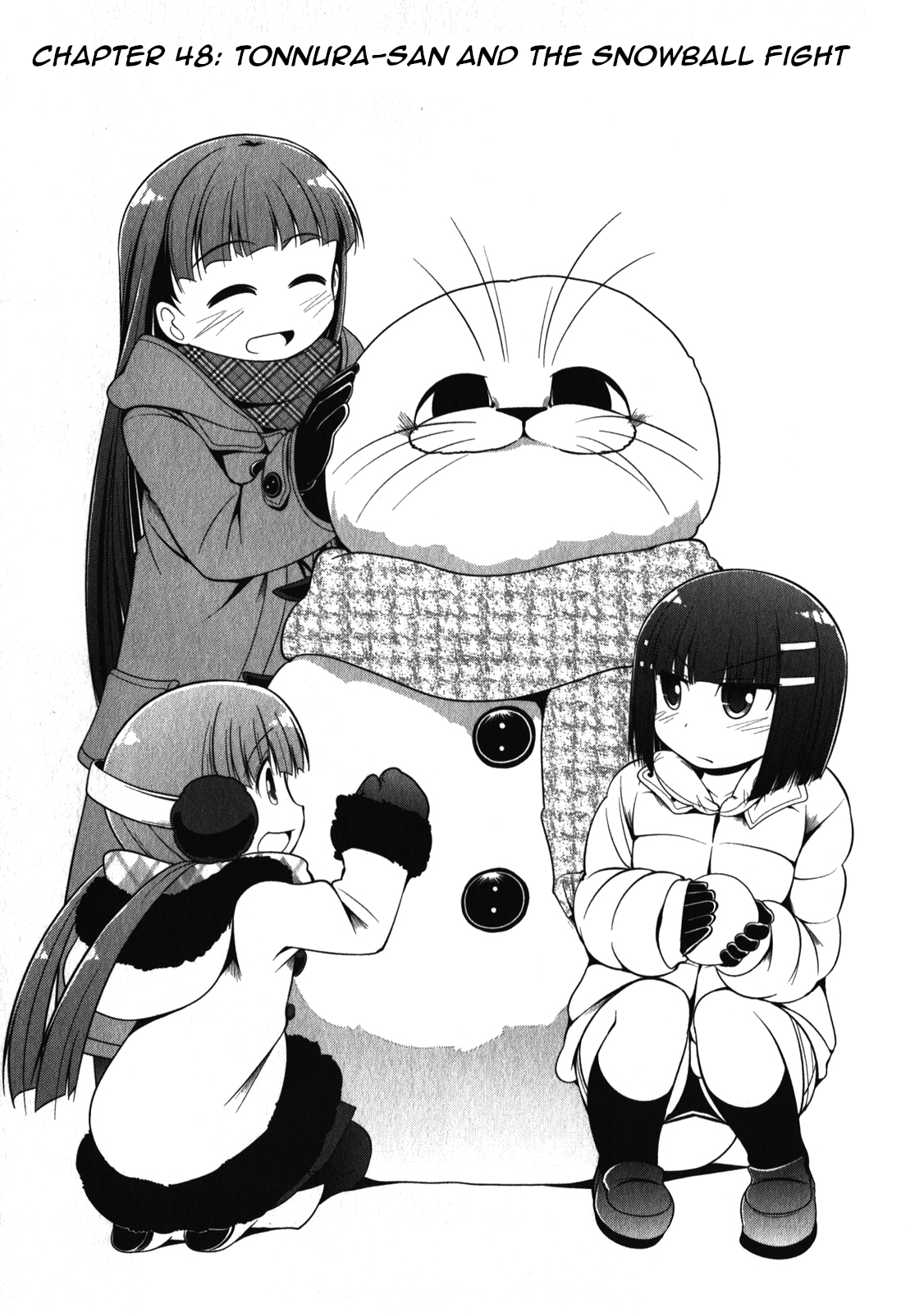 Tonnura-san Chapter 48 page 1 - Chapter 48: Tonnura-San and the Snowball Fight
