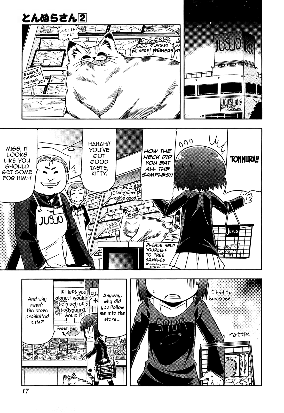 Tonnura-san Chapter 7 page 17 - Chapter 7: A Mysterious Ojou-sama and a Black Tonnura!?