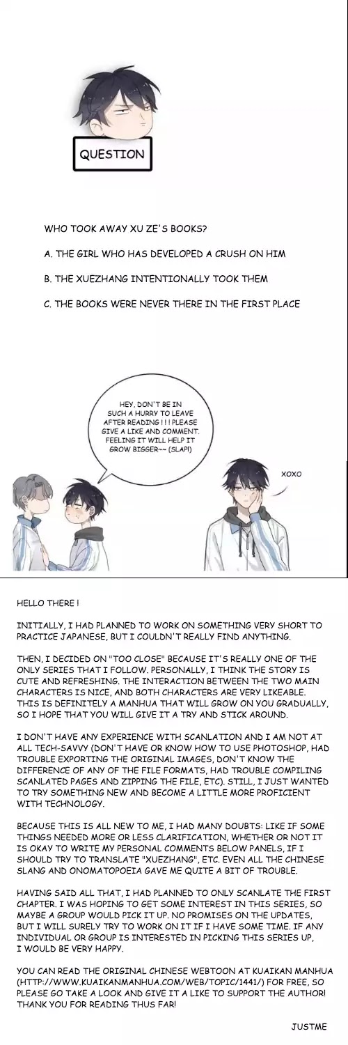 Too Close Chapter 2 page 18 - Chapter 2: Let's talk, don't undress!
