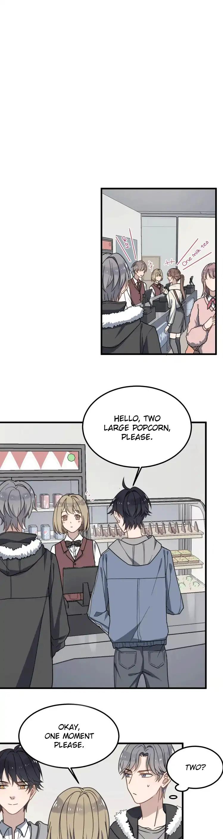Too Close Chapter 20 page 9 - Chapter 20: Popcorns and Head Pat