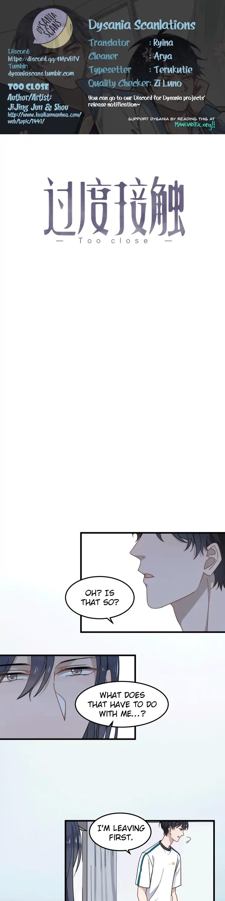 Too Close Chapter 50 page 1 - Chapter 50: What Happened in the Past