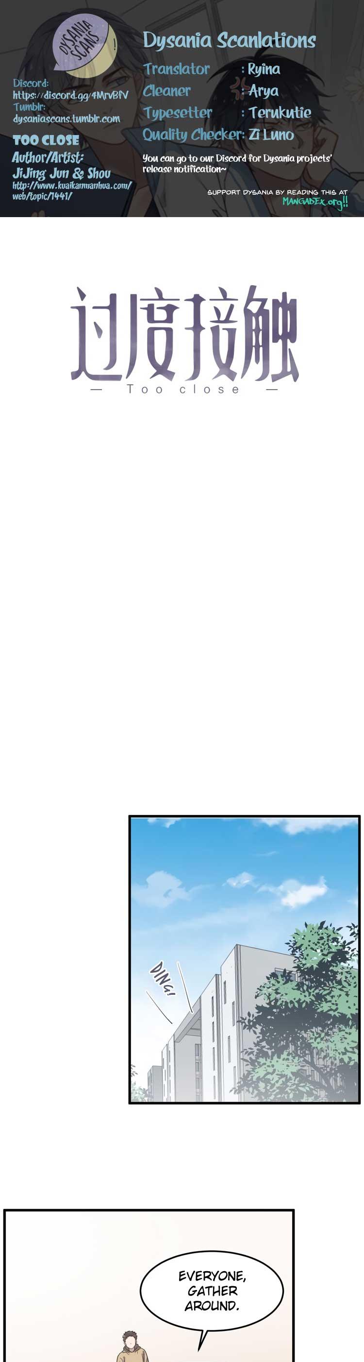 Too Close Chapter 64 page 1 - Chapter 64: Love Call