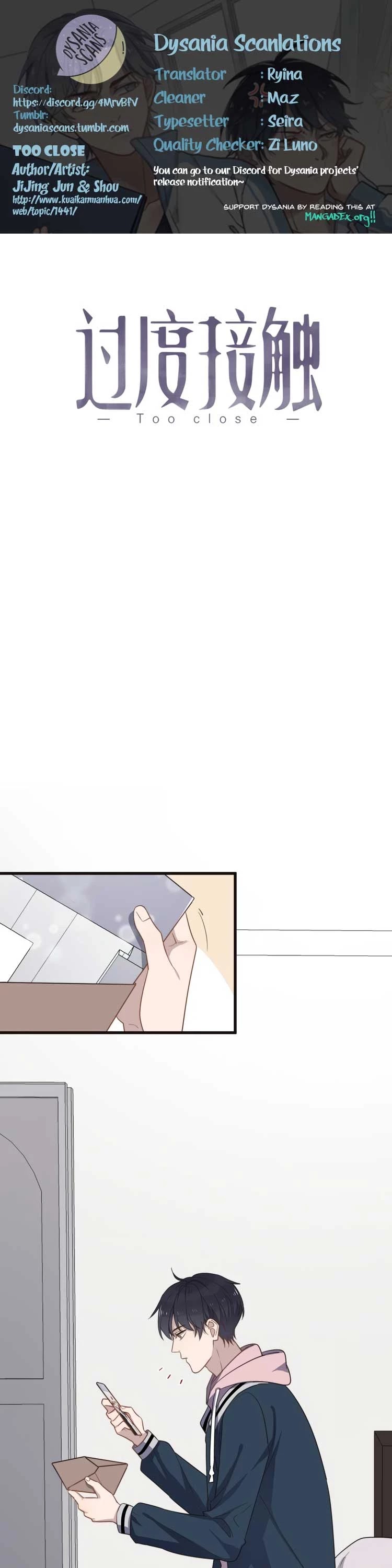 Too Close Chapter 87 page 1 - Chapter 87: Thank You for Appearing Beside Me