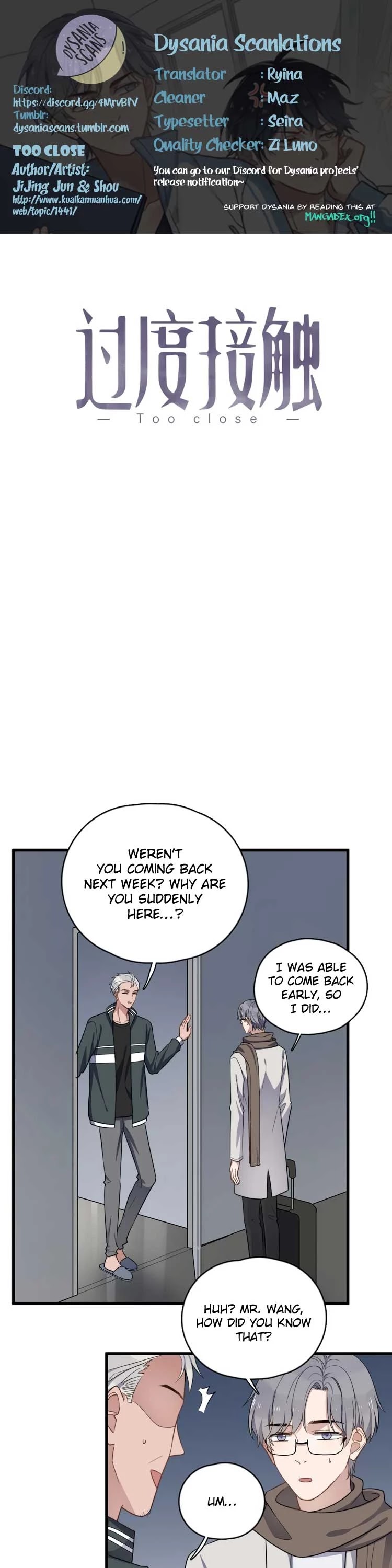 Too Close Chapter 91 page 1 - Chapter 91: Dad’s Secret