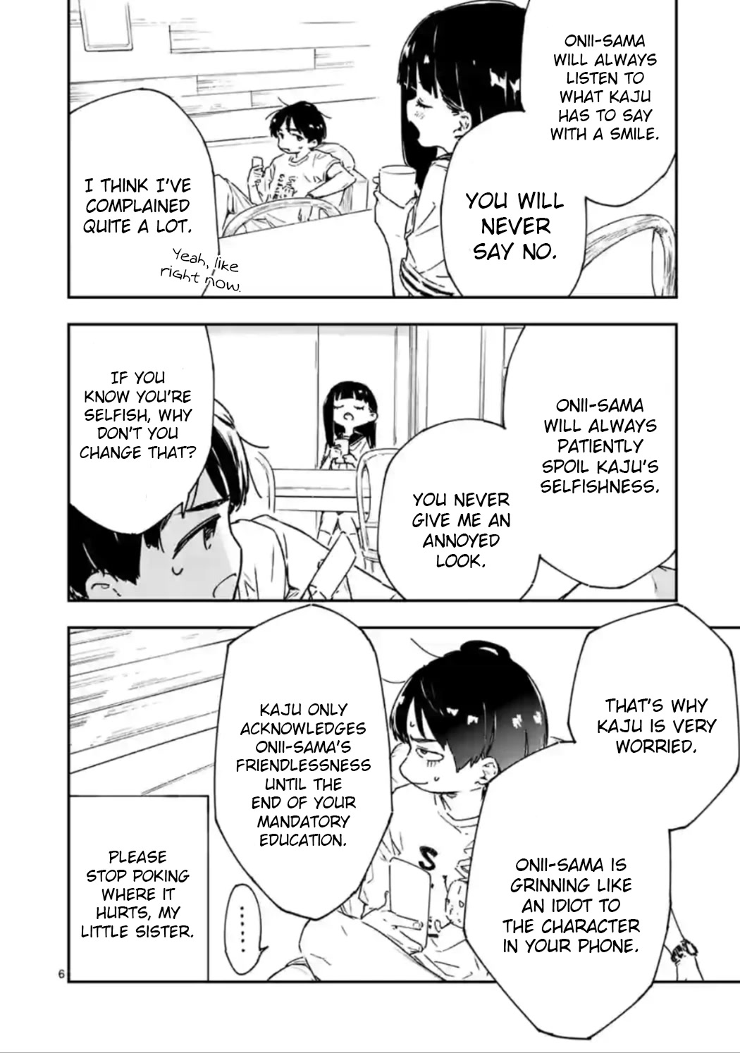 Too Many Losing Heroines! Chapter 6 page 6 - Chapter 6: "Kaju Wants to Know About Conquering Onii-Sama!"