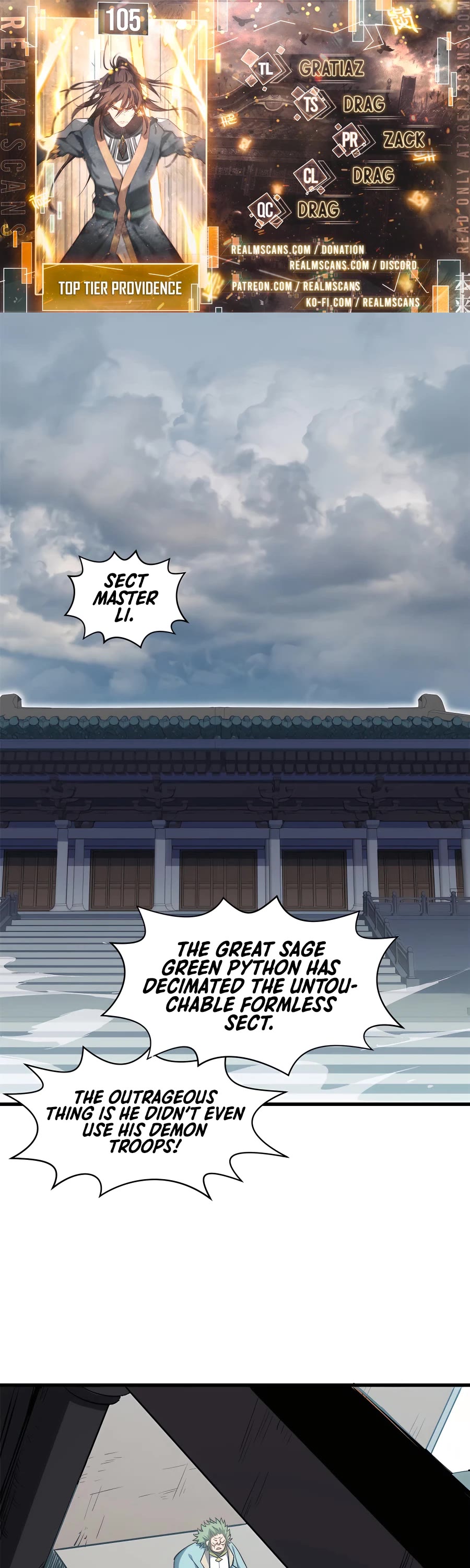 Top Tier Providence: Secretly Cultivate for a Thousand Years Chapter 105 page 1 - Chapter 105
