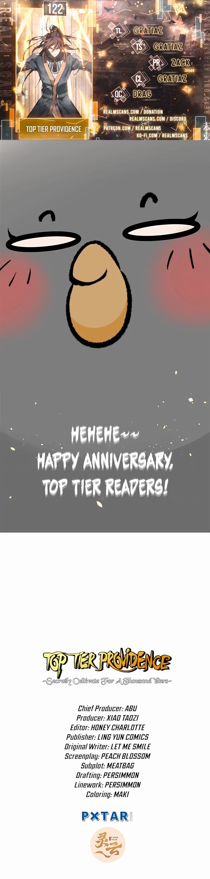Top Tier Providence: Secretly Cultivate for a Thousand Years Chapter 122 page 1 - Chapter 122
