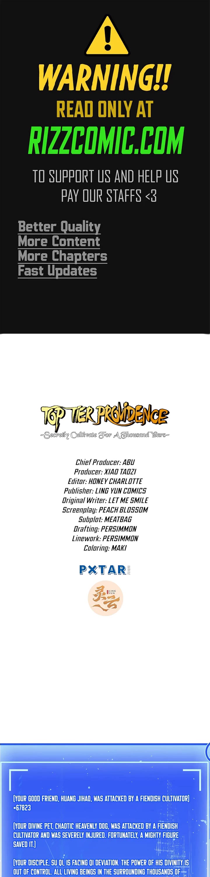 Top Tier Providence: Secretly Cultivate for a Thousand Years Chapter 141 page 1 - Chapter 141