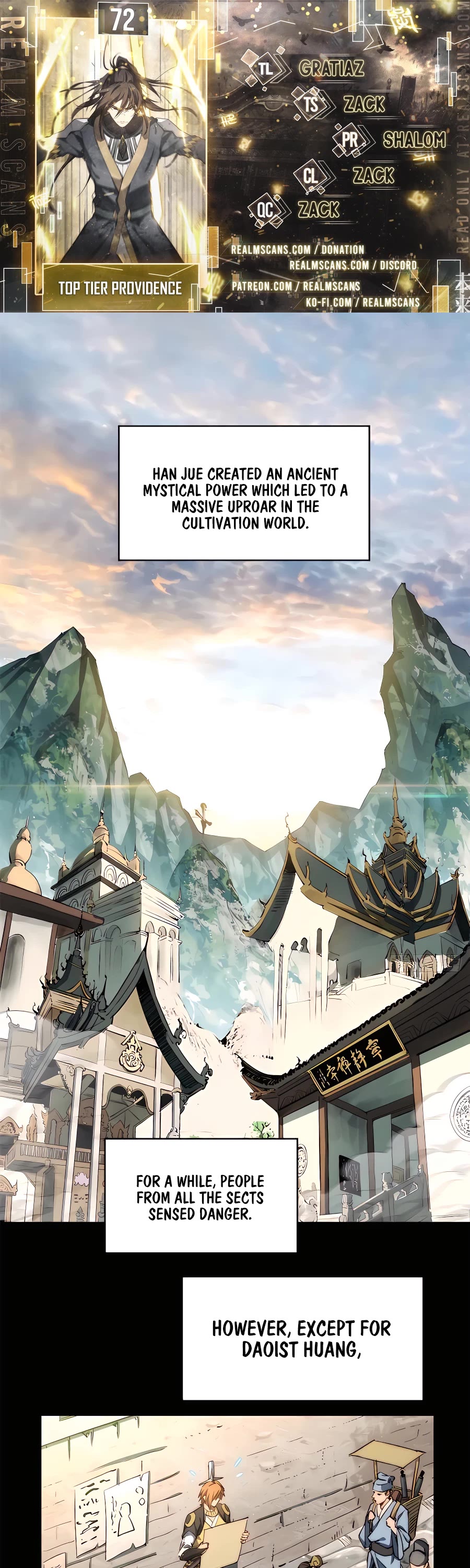 Top Tier Providence: Secretly Cultivate for a Thousand Years Chapter 72 page 1 - Chapter 72