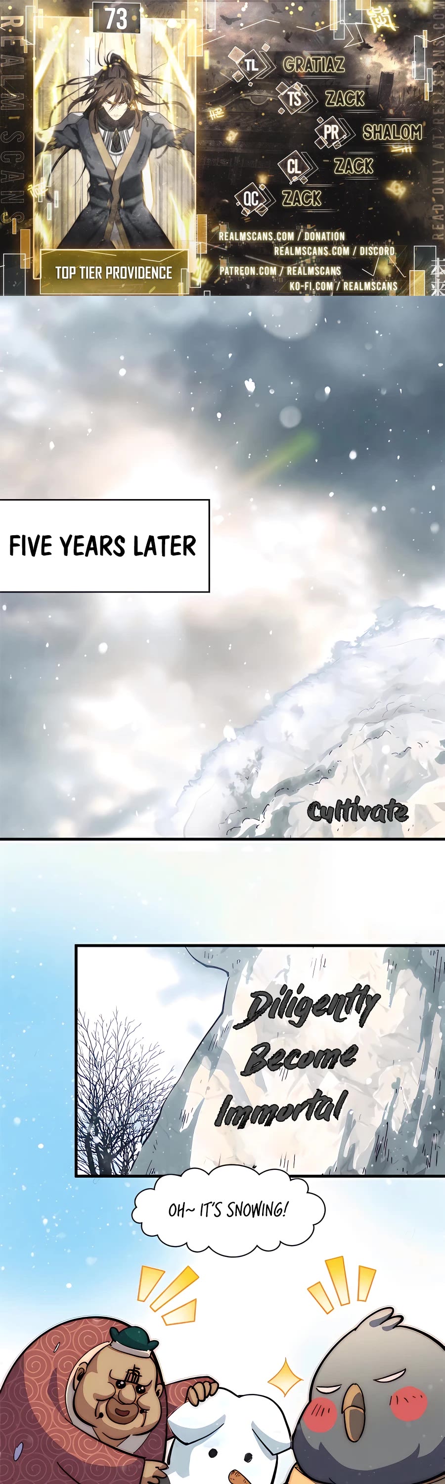 Top Tier Providence: Secretly Cultivate for a Thousand Years Chapter 73 page 1 - Chapter 73
