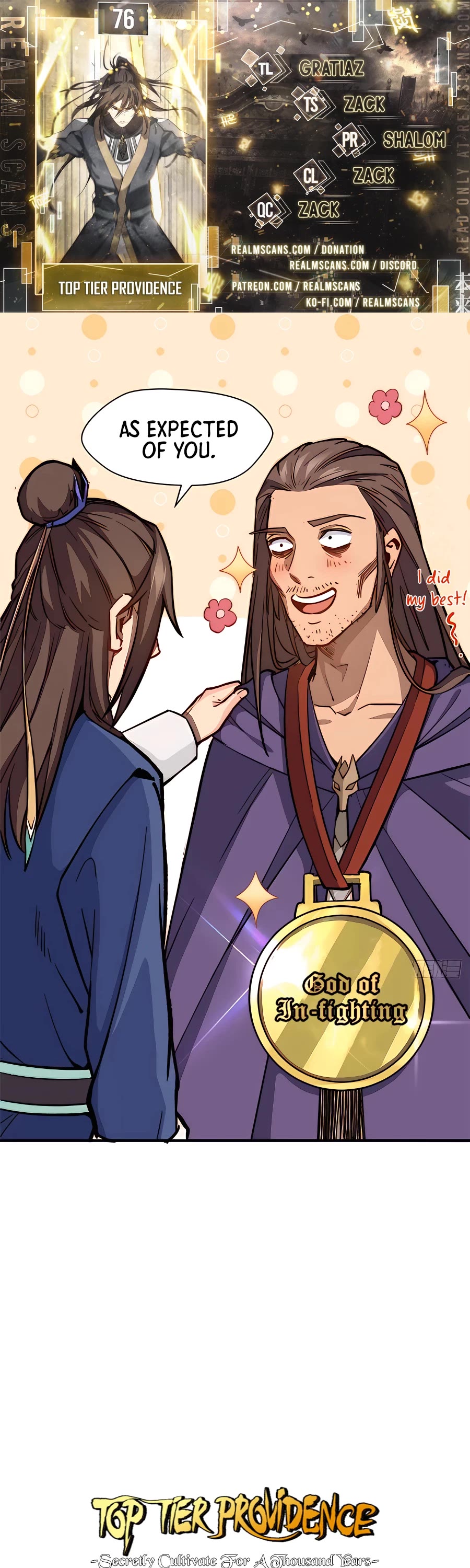 Top Tier Providence: Secretly Cultivate for a Thousand Years Chapter 76 page 1 - Chapter 76