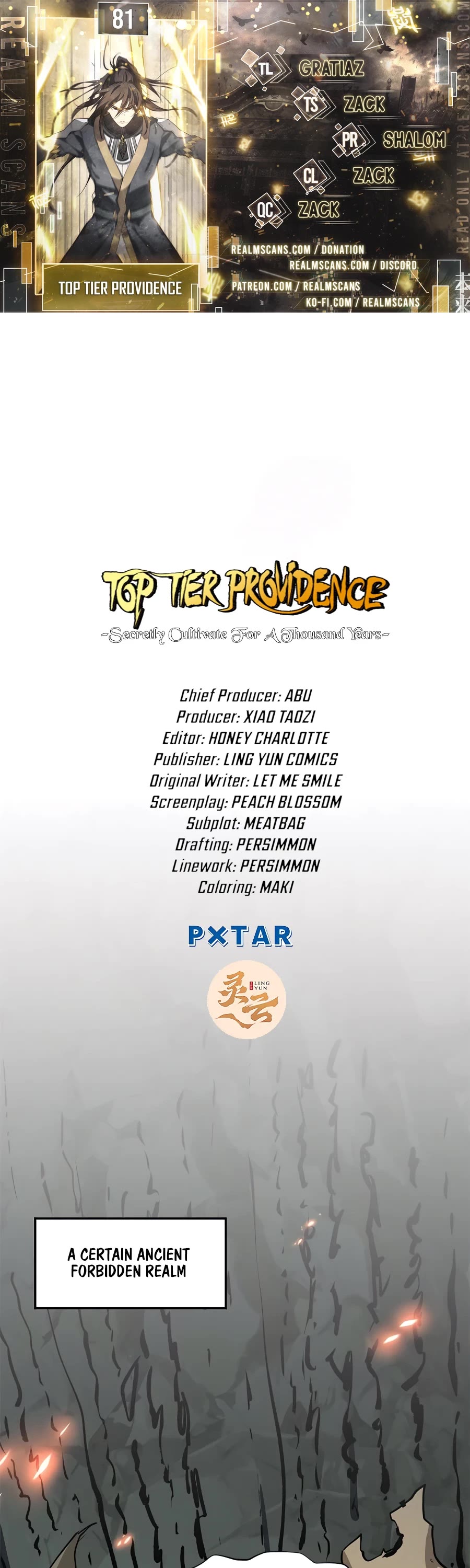 Top Tier Providence: Secretly Cultivate for a Thousand Years Chapter 81 page 1 - Chapter 81