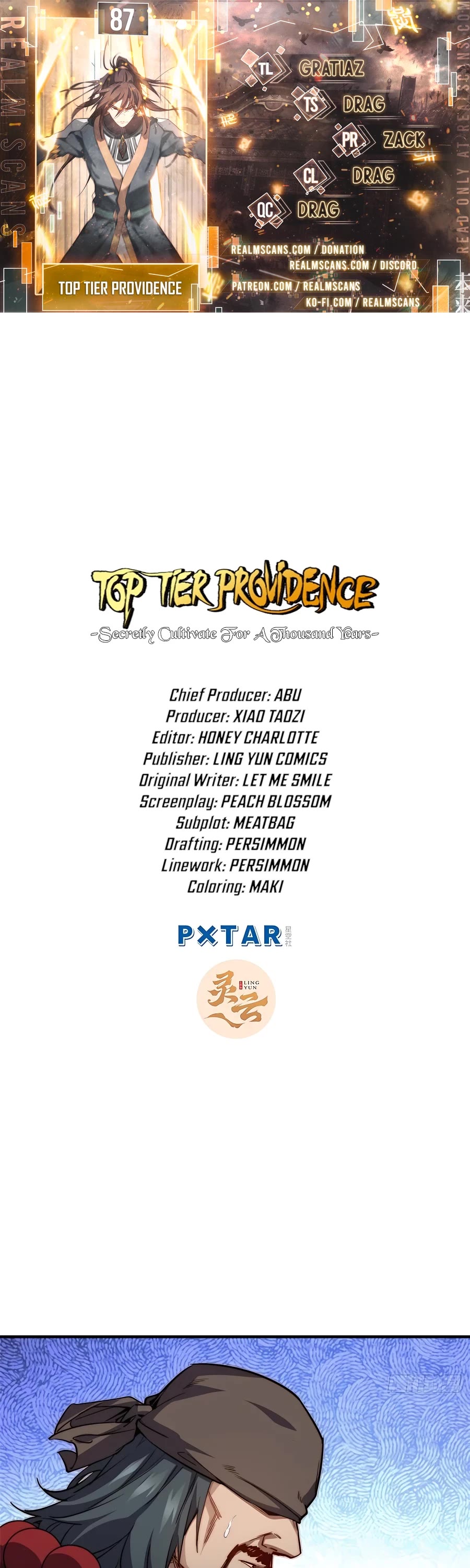 Top Tier Providence: Secretly Cultivate for a Thousand Years Chapter 87 page 1 - Chapter 87