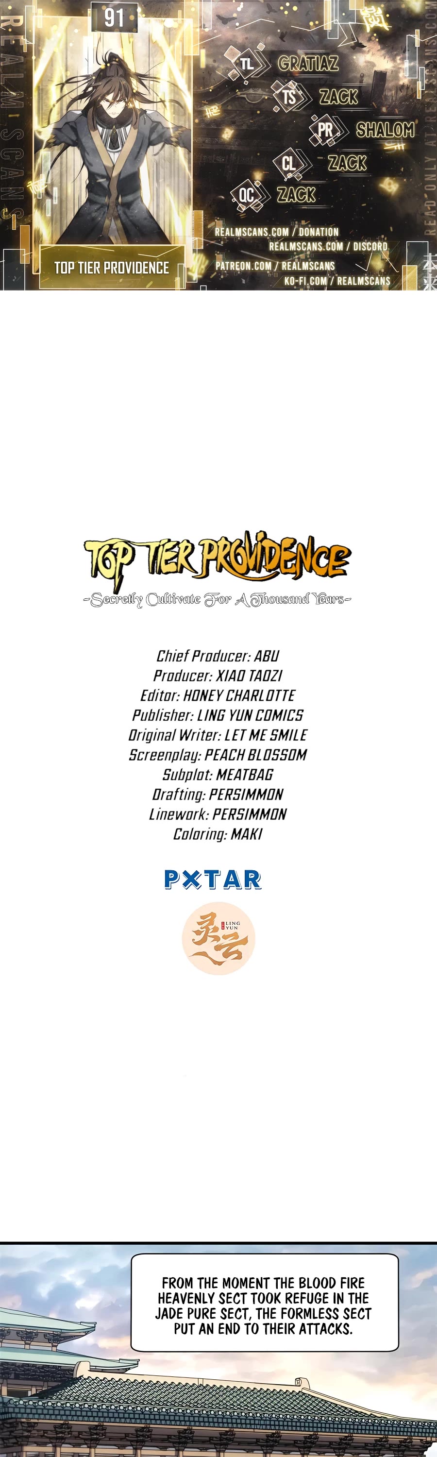 Top Tier Providence: Secretly Cultivate for a Thousand Years Chapter 91 page 1 - Chapter 91