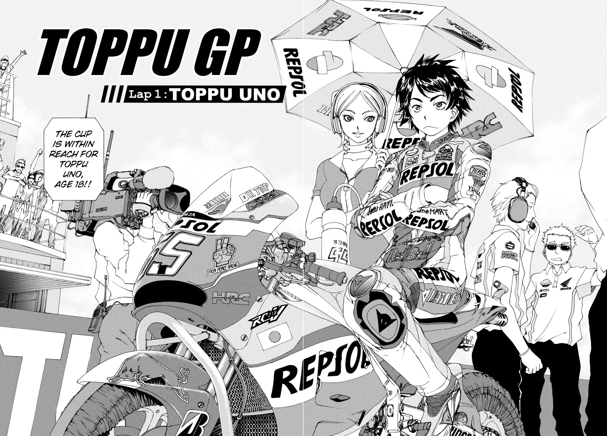 Toppu GP Chapter 1 page 3 - Chapter 1: Lap 1: Toppu Uno