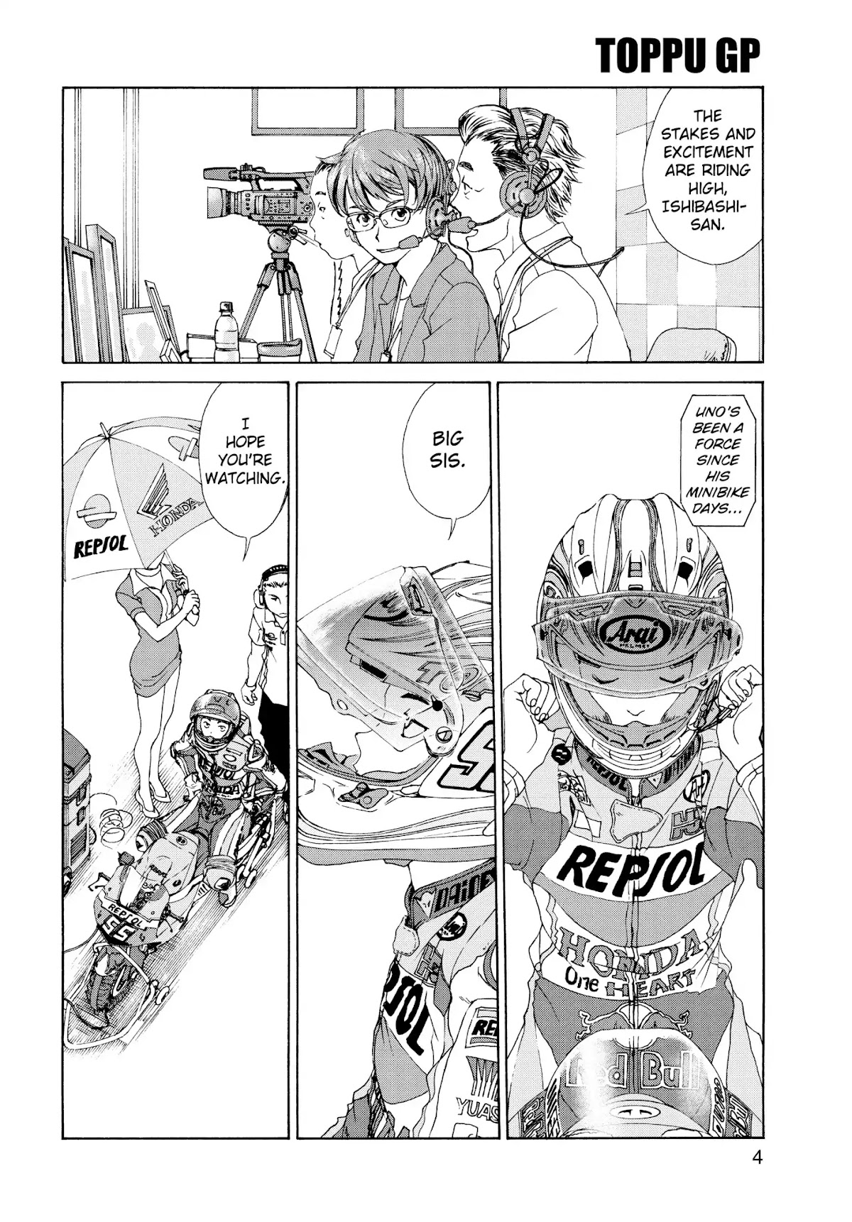 Toppu GP Chapter 1 page 4 - Chapter 1: Lap 1: Toppu Uno