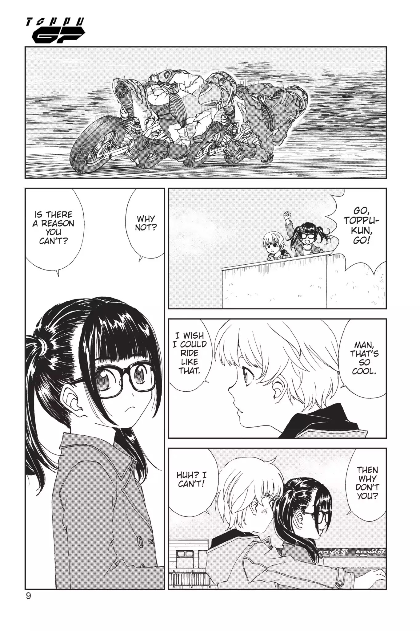Toppu GP Chapter 11 page 10 - Chapter 11: Lap 11: Reading The Line