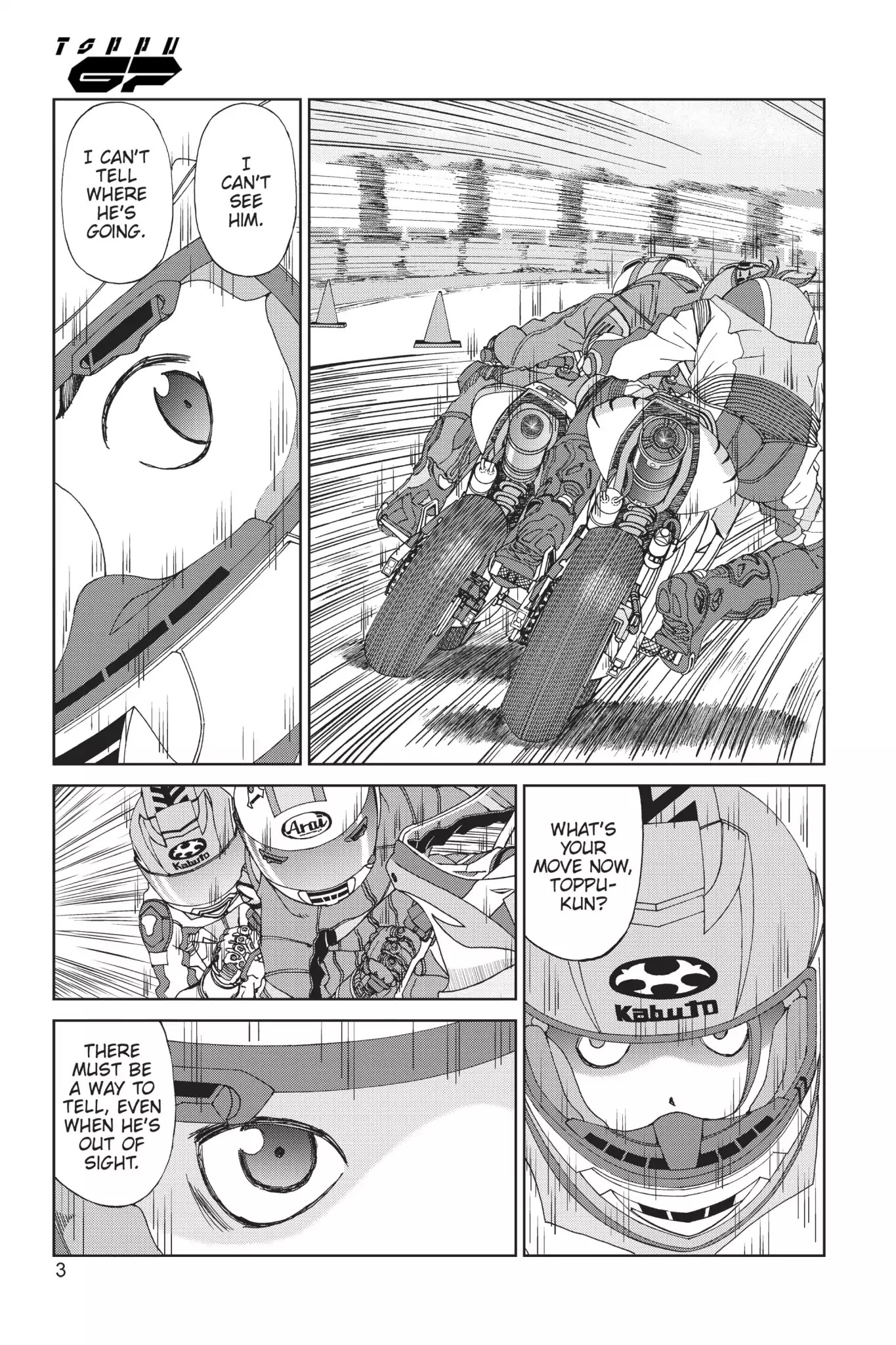 Toppu GP Chapter 11 page 4 - Chapter 11: Lap 11: Reading The Line