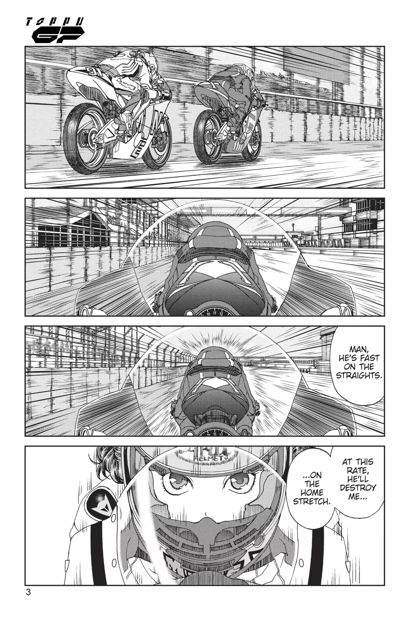 Toppu GP Chapter 14 page 4 - Chapter 14: Lap 14: Rising Pulse