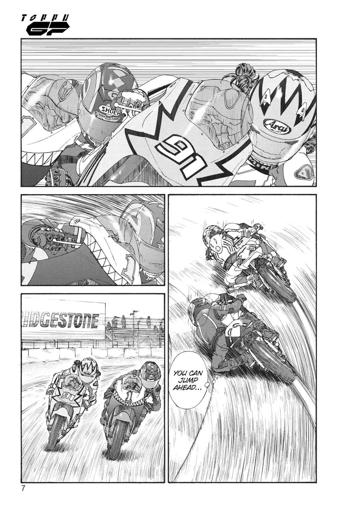 Toppu GP Chapter 14 page 8 - Chapter 14: Lap 14: Rising Pulse