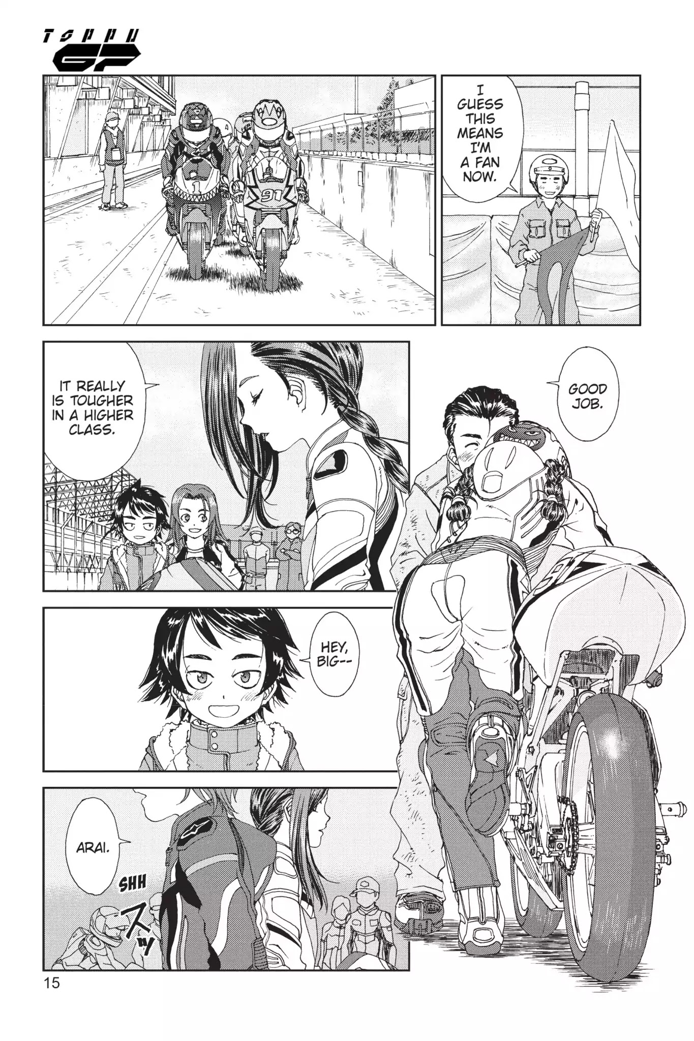 Toppu GP Chapter 15 page 15 - Chapter 15: Lap 15: Acceleration Battle