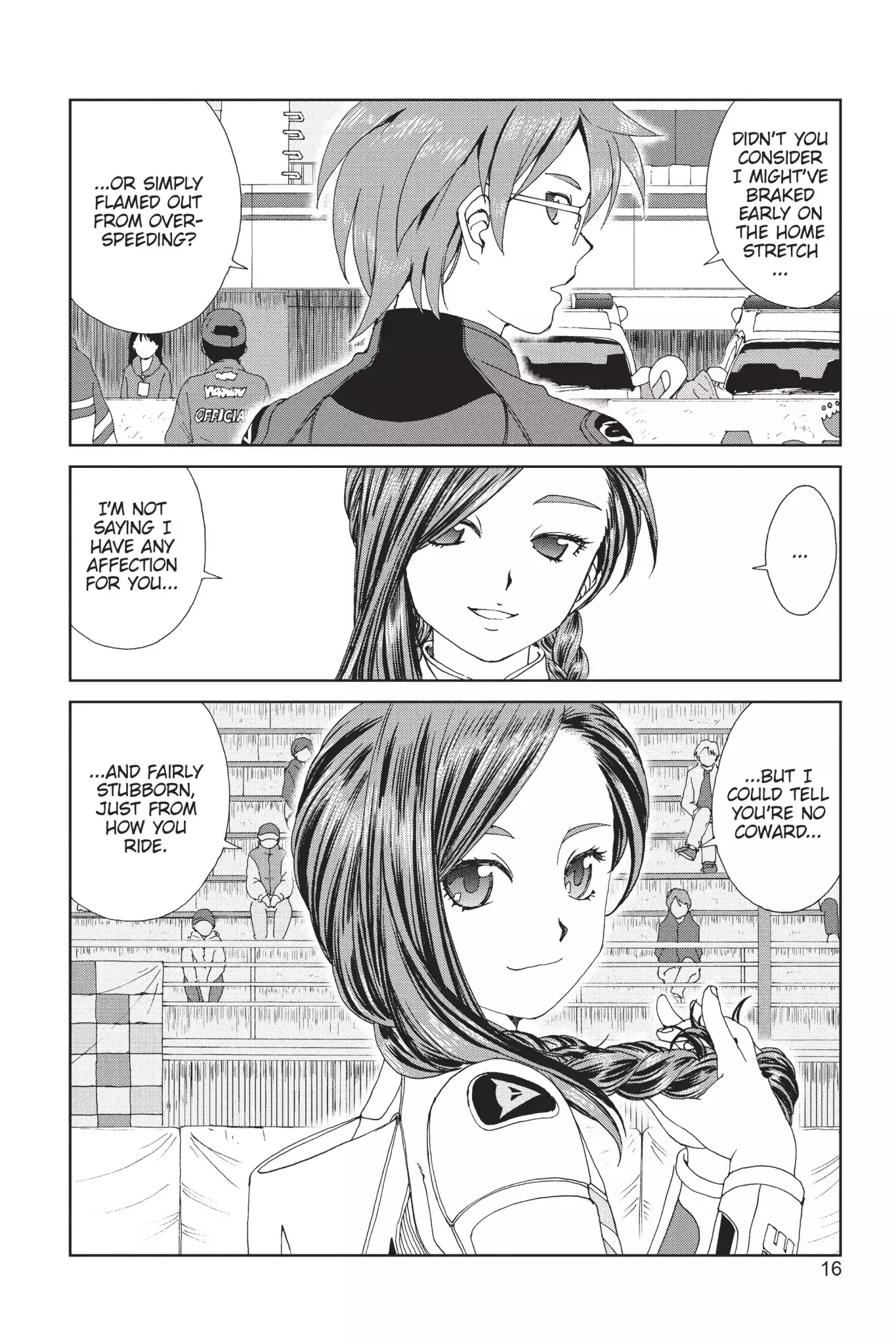Toppu GP Chapter 15 page 16 - Chapter 15: Lap 15: Acceleration Battle