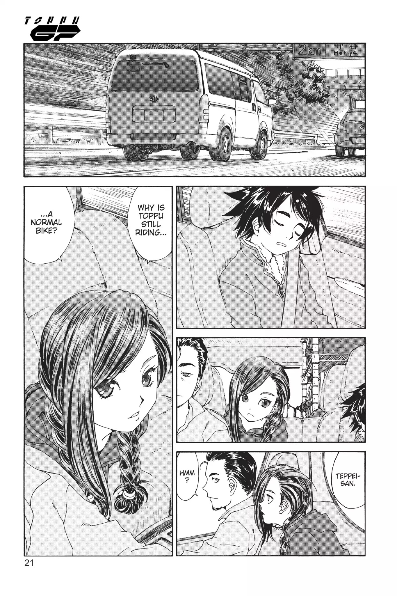 Toppu GP Chapter 15 page 21 - Chapter 15: Lap 15: Acceleration Battle