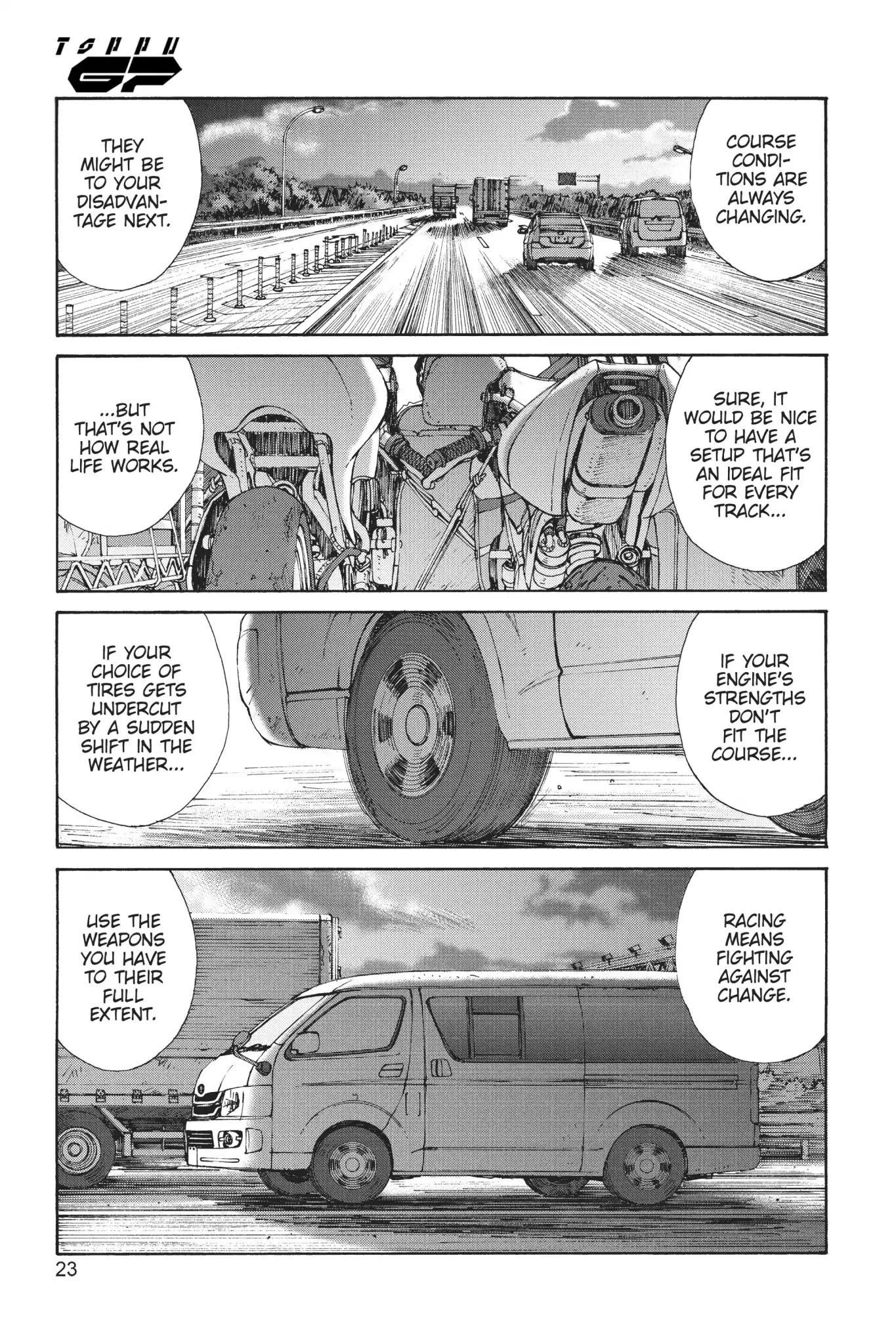 Toppu GP Chapter 15 page 23 - Chapter 15: Lap 15: Acceleration Battle