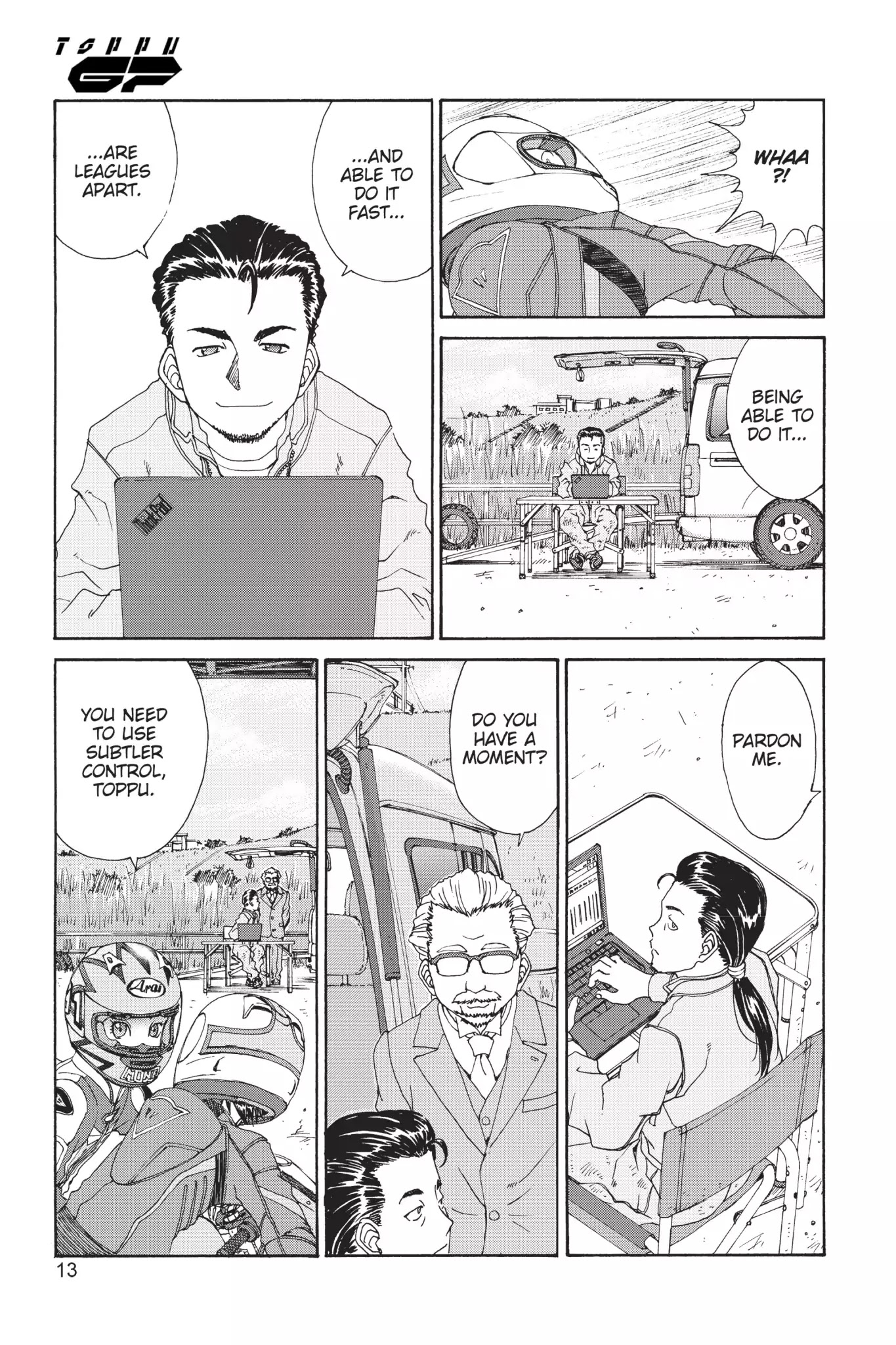 Toppu GP Chapter 17 page 14 - Chapter 17: Lap 17: Spin, Spin, Spin