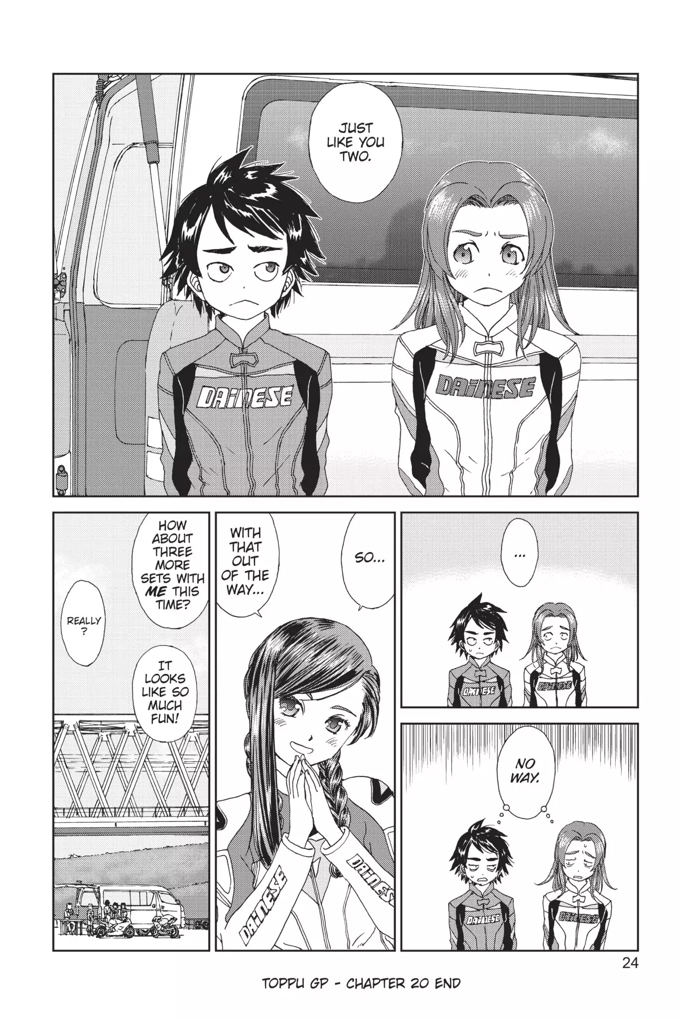 Toppu GP Chapter 20 page 25 - Chapter 20: Lap 20: Playing Tag
