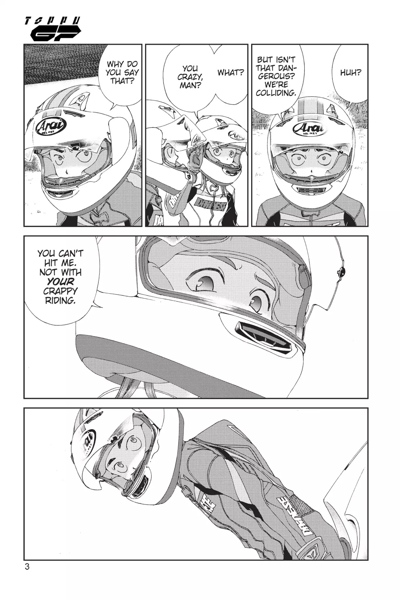 Toppu GP Chapter 20 page 4 - Chapter 20: Lap 20: Playing Tag