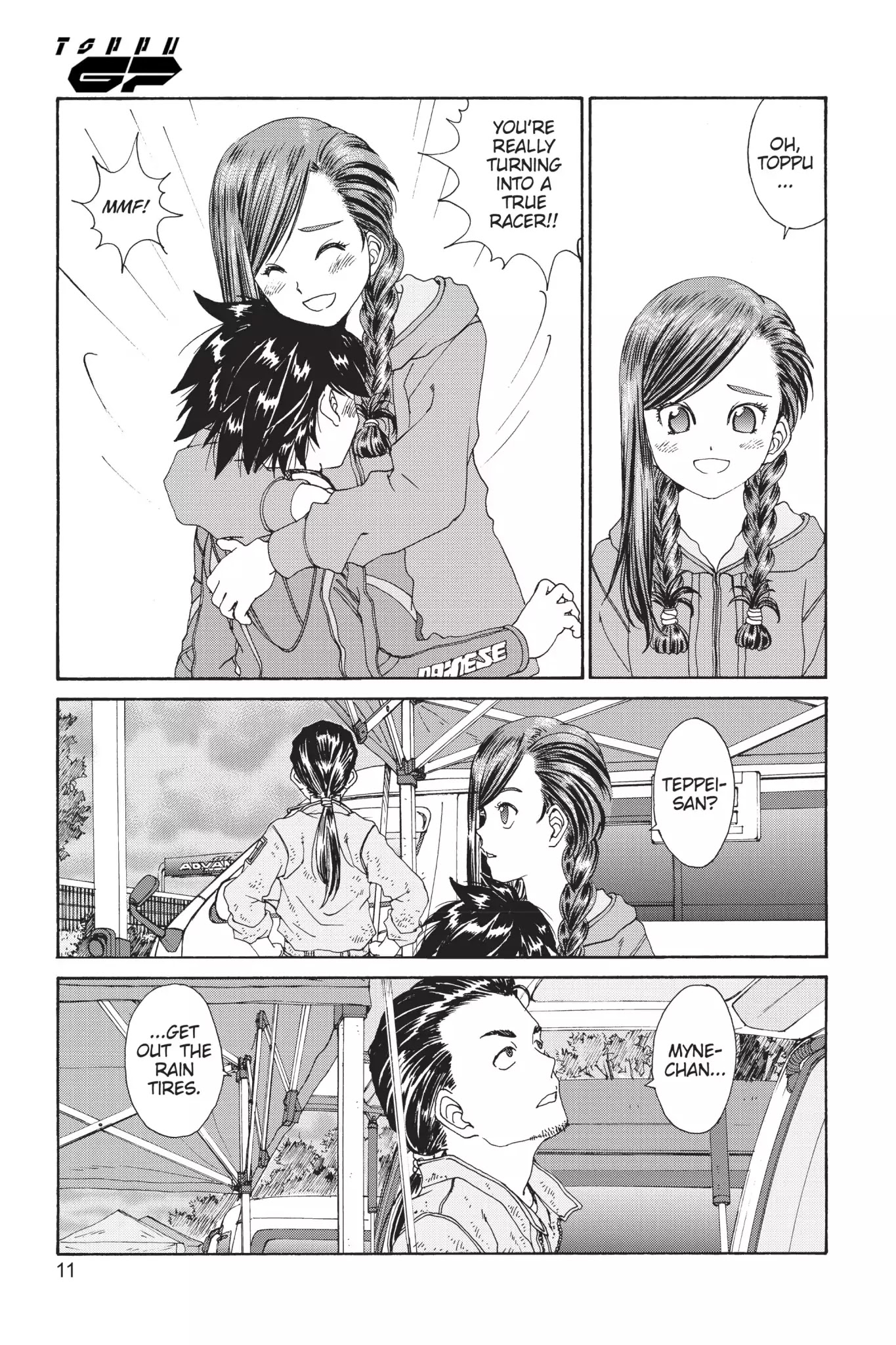 Toppu GP Chapter 21 page 12 - Chapter 21: Lap 21: Rain