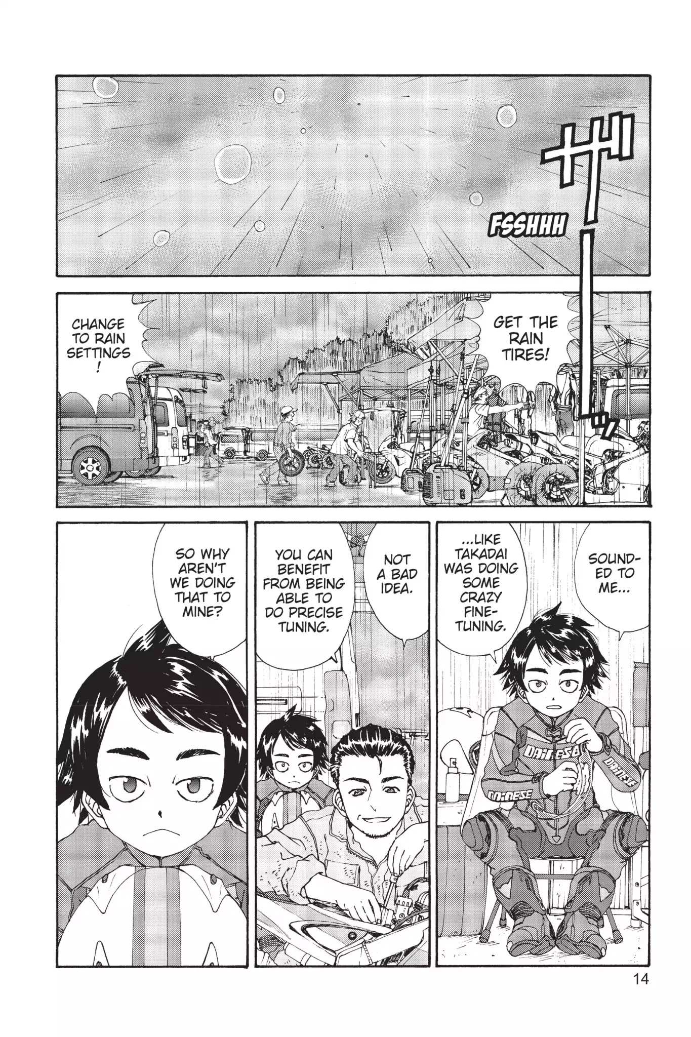 Toppu GP Chapter 21 page 15 - Chapter 21: Lap 21: Rain