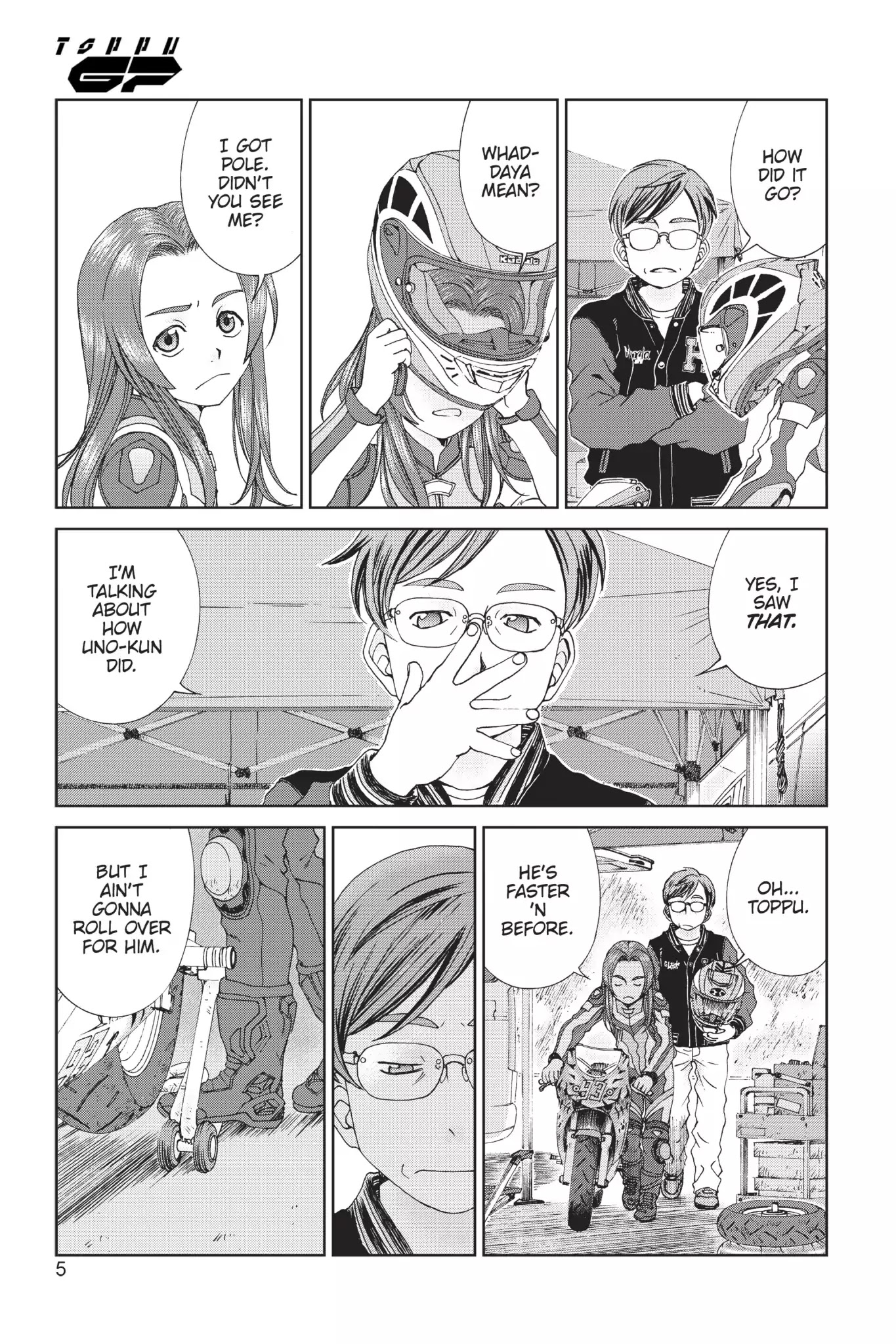 Toppu GP Chapter 21 page 6 - Chapter 21: Lap 21: Rain