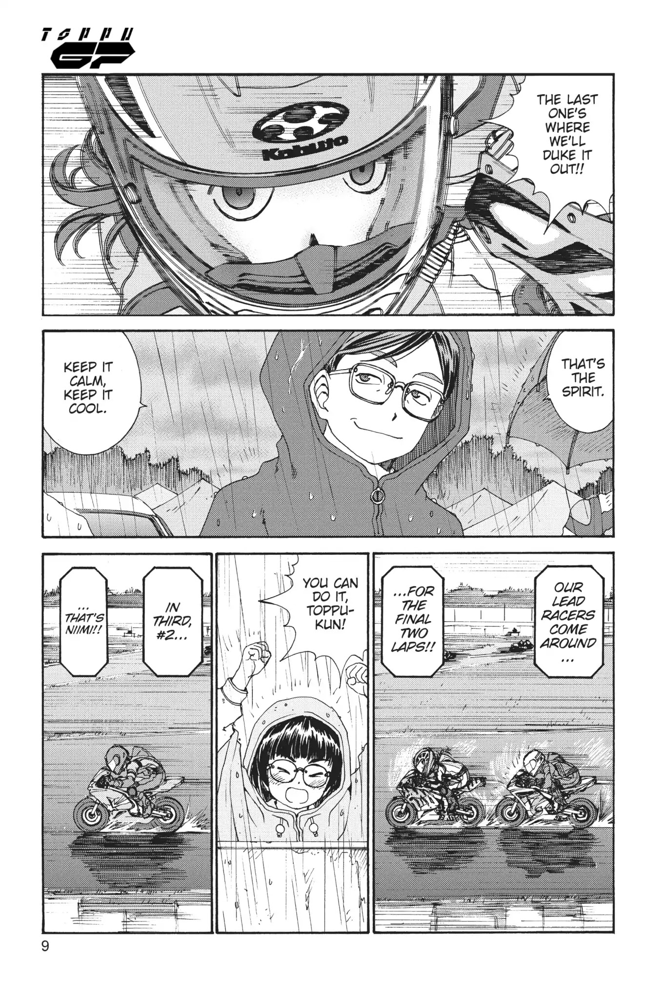 Toppu GP Chapter 23 page 10 - Chapter 23: Lap 23: The Rain Comes Down