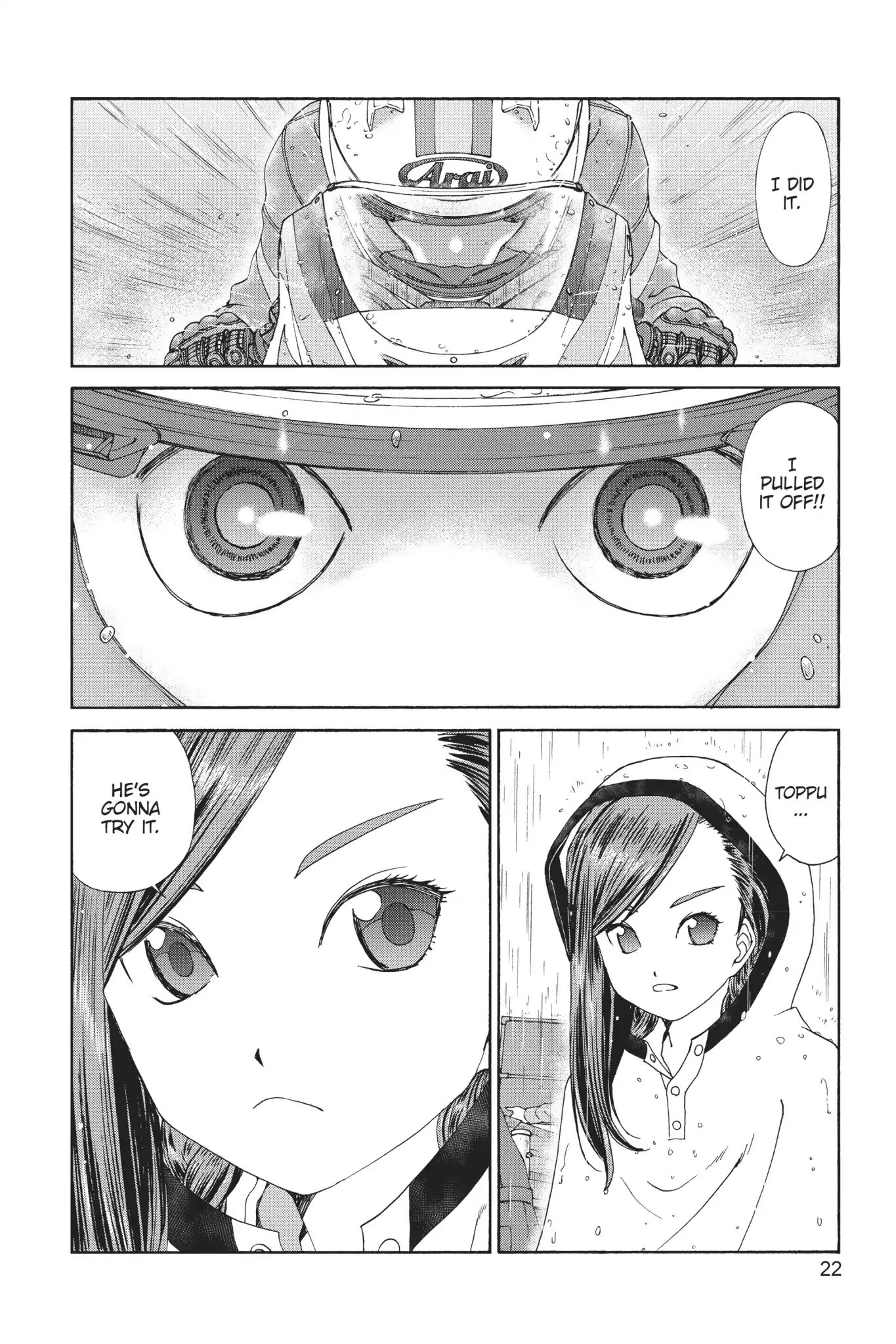 Toppu GP Chapter 23 page 23 - Chapter 23: Lap 23: The Rain Comes Down