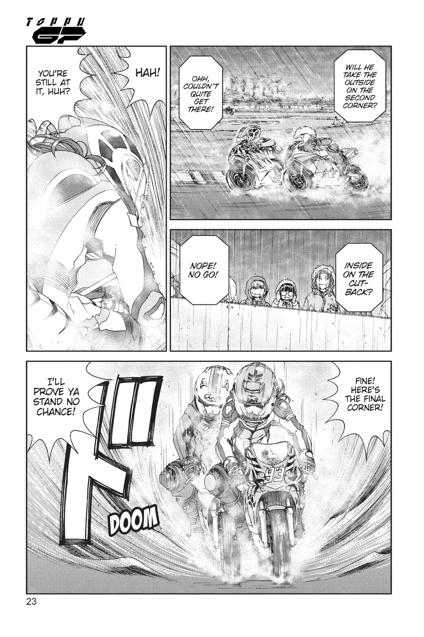 Toppu GP Chapter 23 page 24 - Chapter 23: Lap 23: The Rain Comes Down