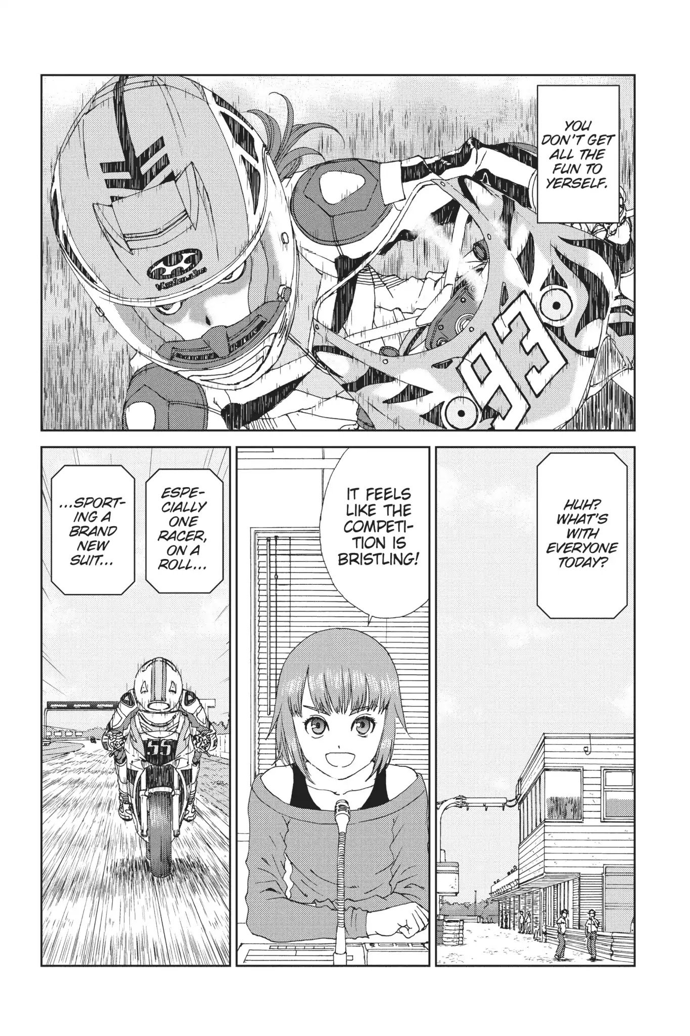 Toppu GP Chapter 26 page 14 - Chapter 26: Lap 26: Her Riding Suit