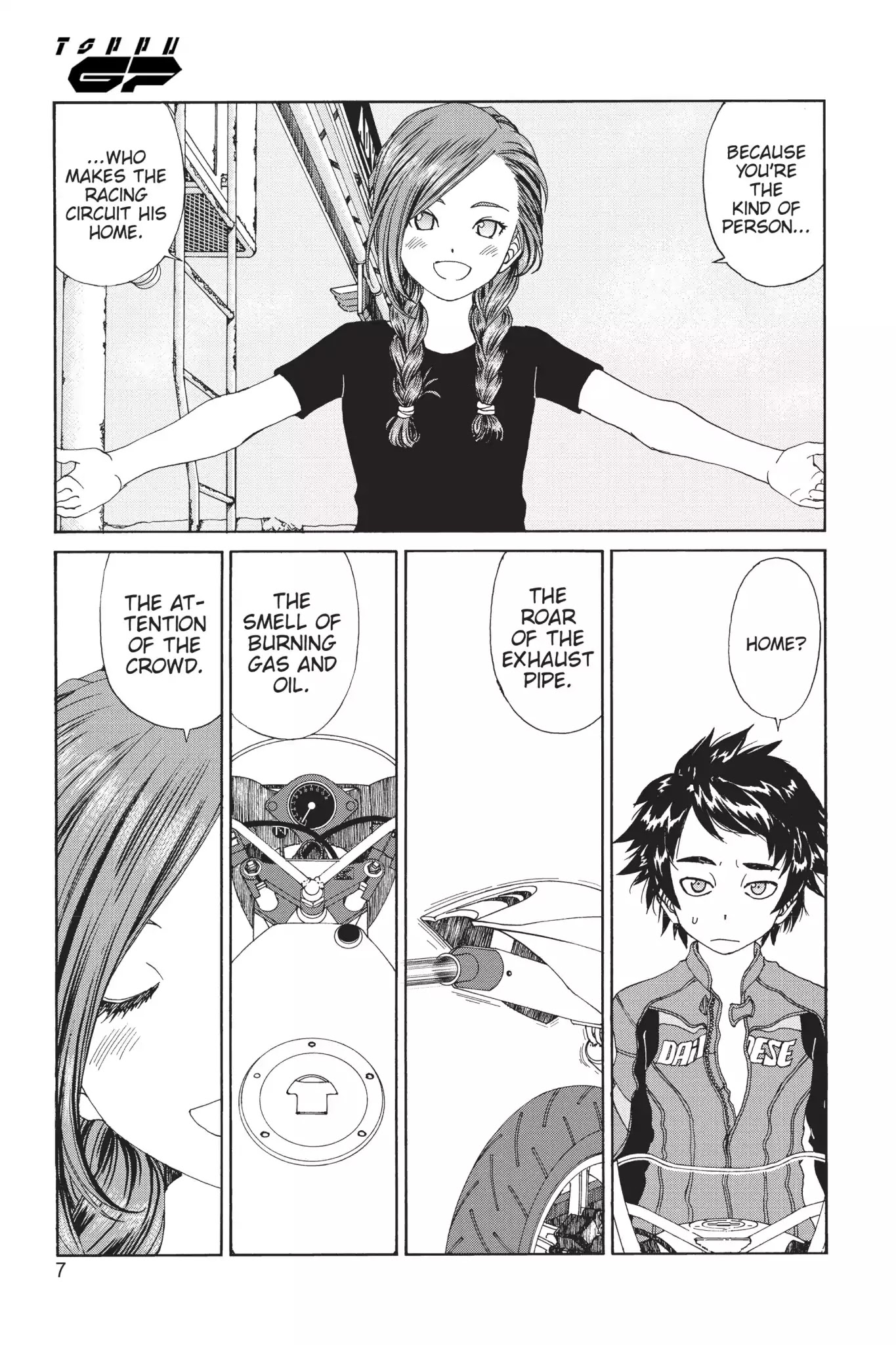 Toppu GP Chapter 3 page 8 - Chapter 3: Lap 3: Talking With The Machine