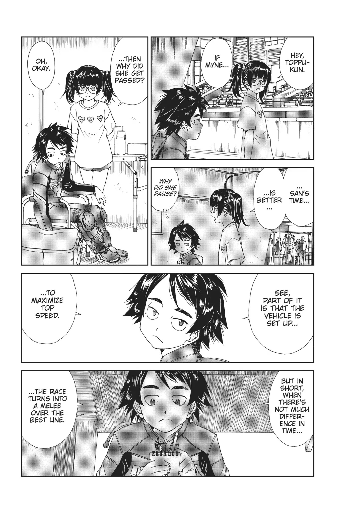 Toppu GP Chapter 35 page 12 - Chapter 35: Lap 35: Burning Line