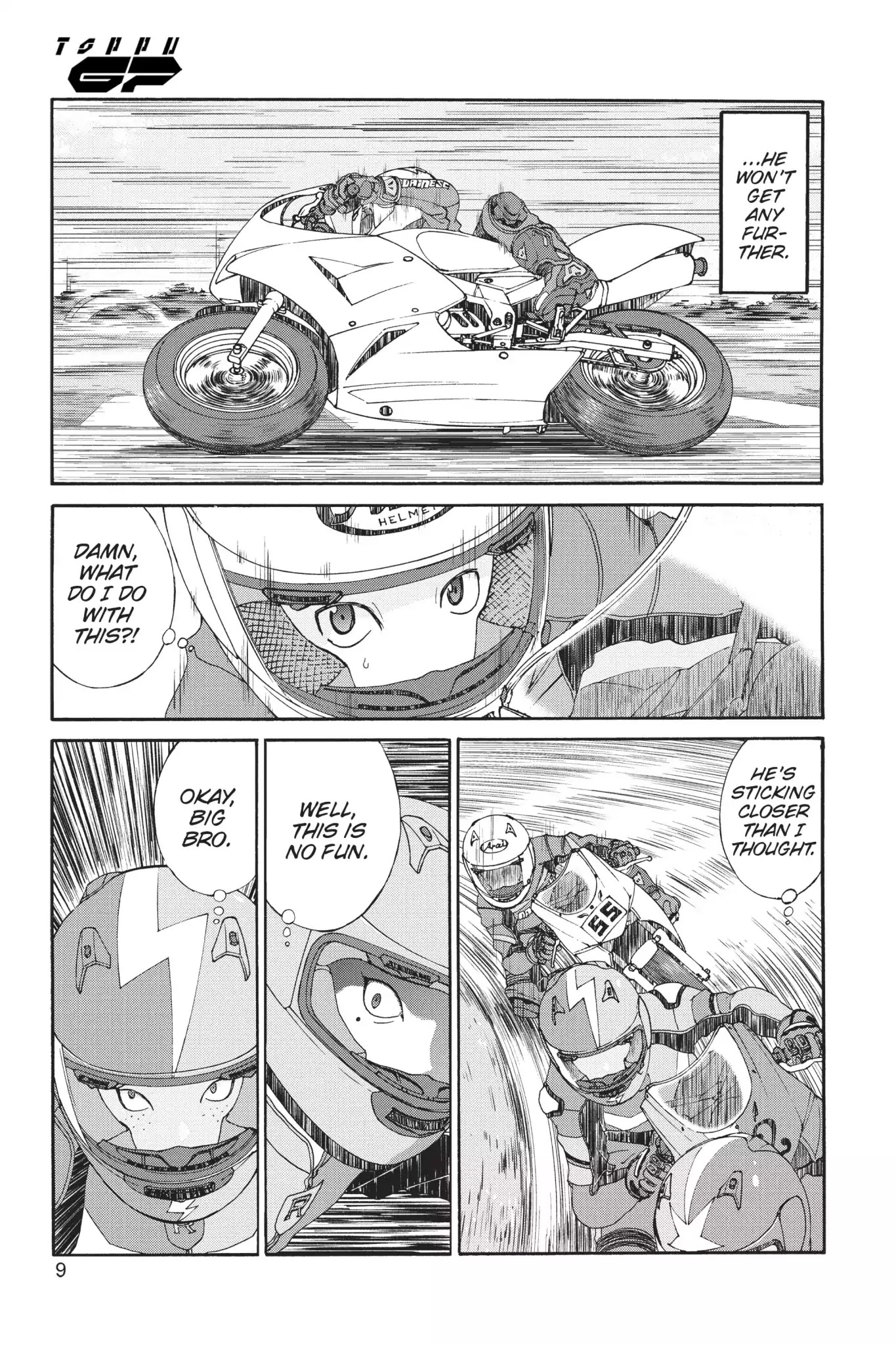 Toppu GP Chapter 6 page 10 - Chapter 6: Lap 6: Yesterday's Enemy Is...