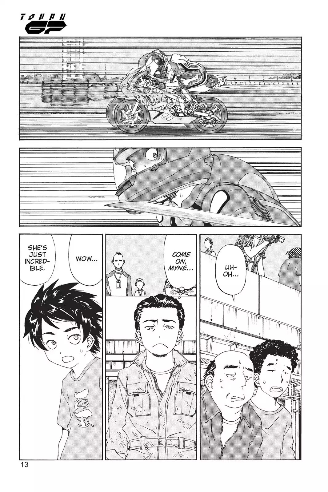 Toppu GP Chapter 7 page 13 - Chapter 7: Lap 7: Female Rider