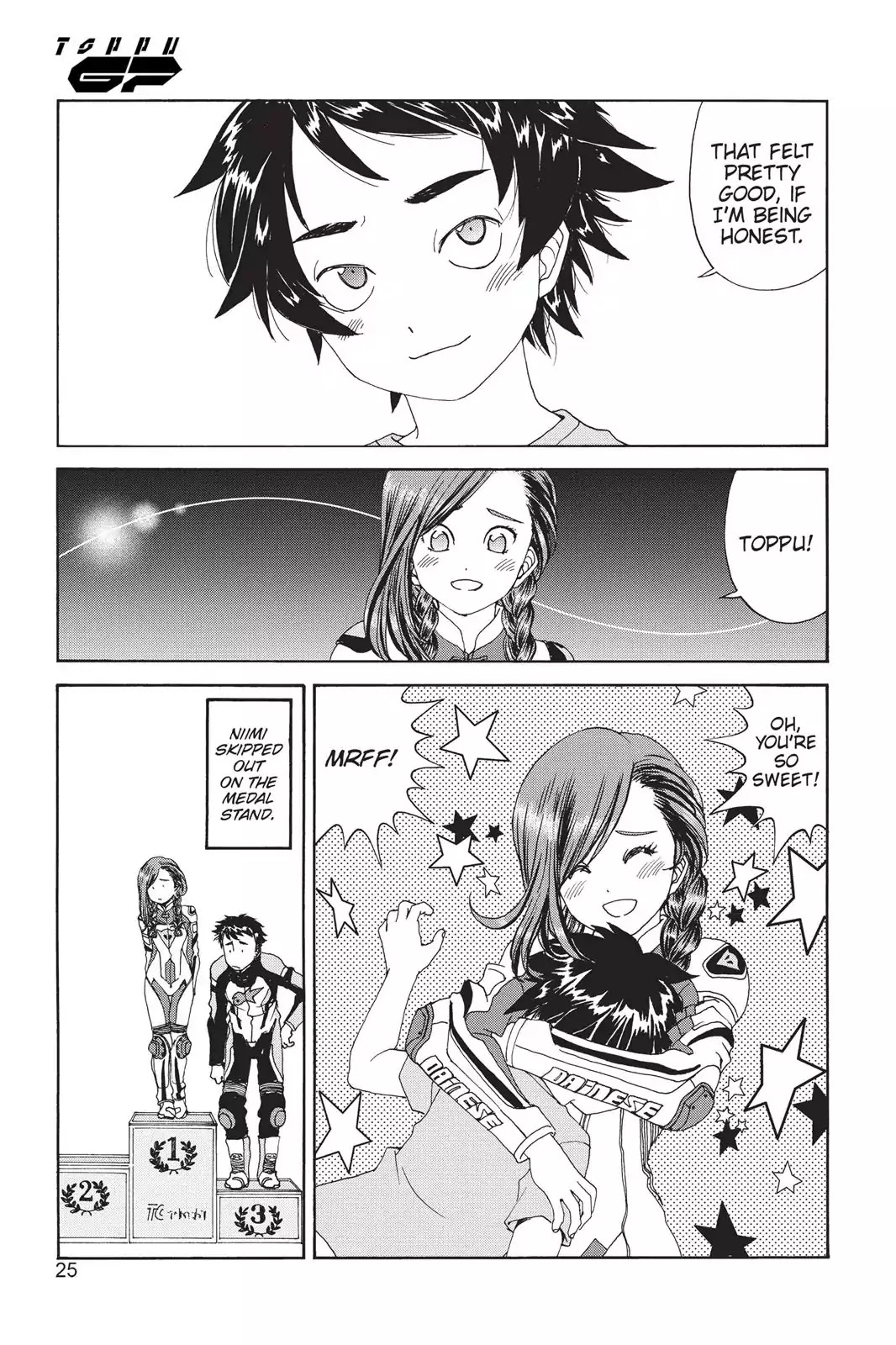 Toppu GP Chapter 7 page 25 - Chapter 7: Lap 7: Female Rider