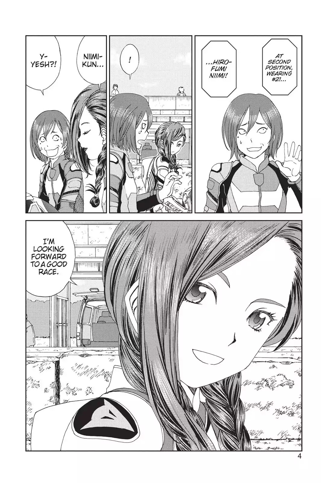 Toppu GP Chapter 7 page 4 - Chapter 7: Lap 7: Female Rider