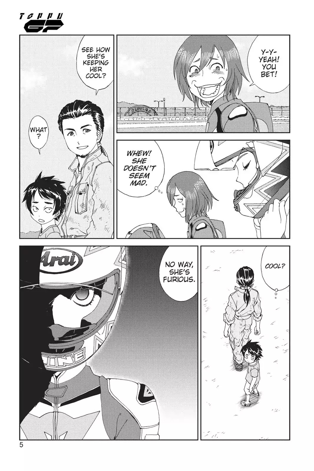 Toppu GP Chapter 7 page 5 - Chapter 7: Lap 7: Female Rider
