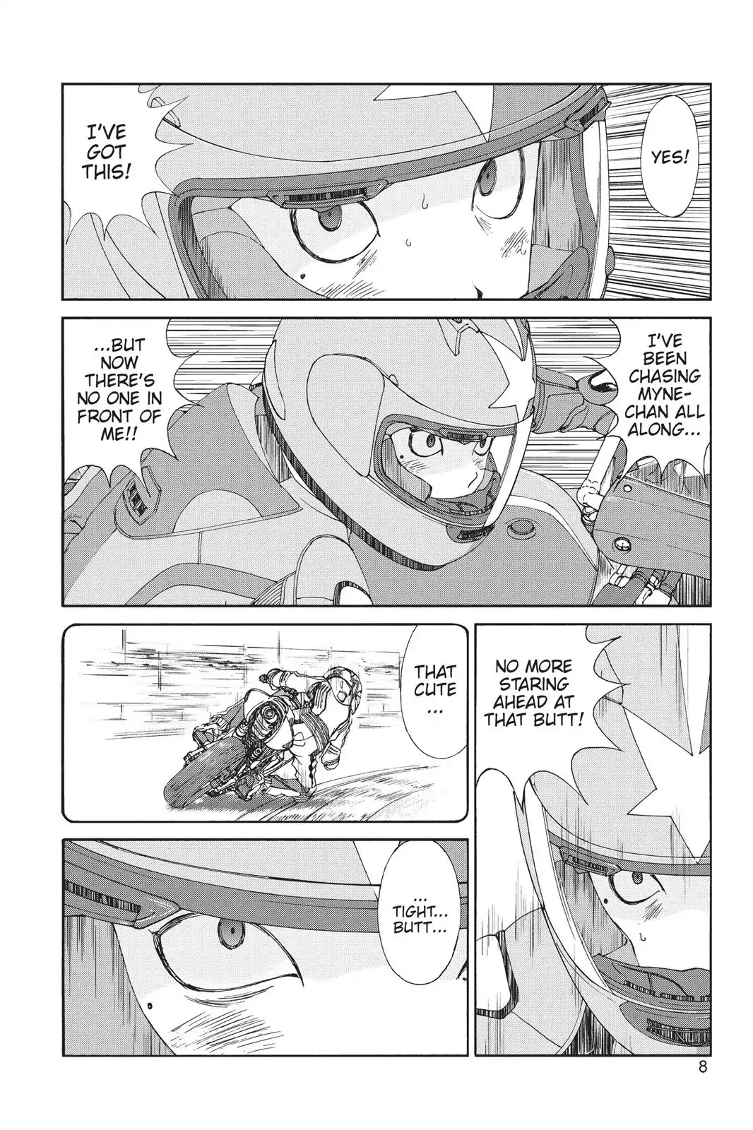 Toppu GP Chapter 7 page 8 - Chapter 7: Lap 7: Female Rider