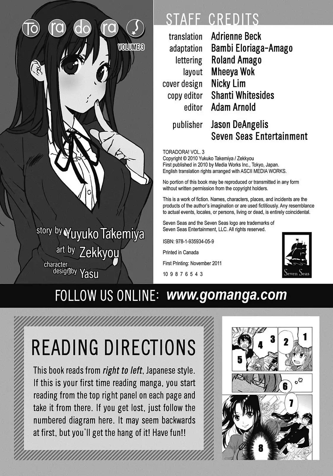 Toradora! Chapter 15 page 4 - Chapter 15: Ryuuji & His Merry Band of Friends?!