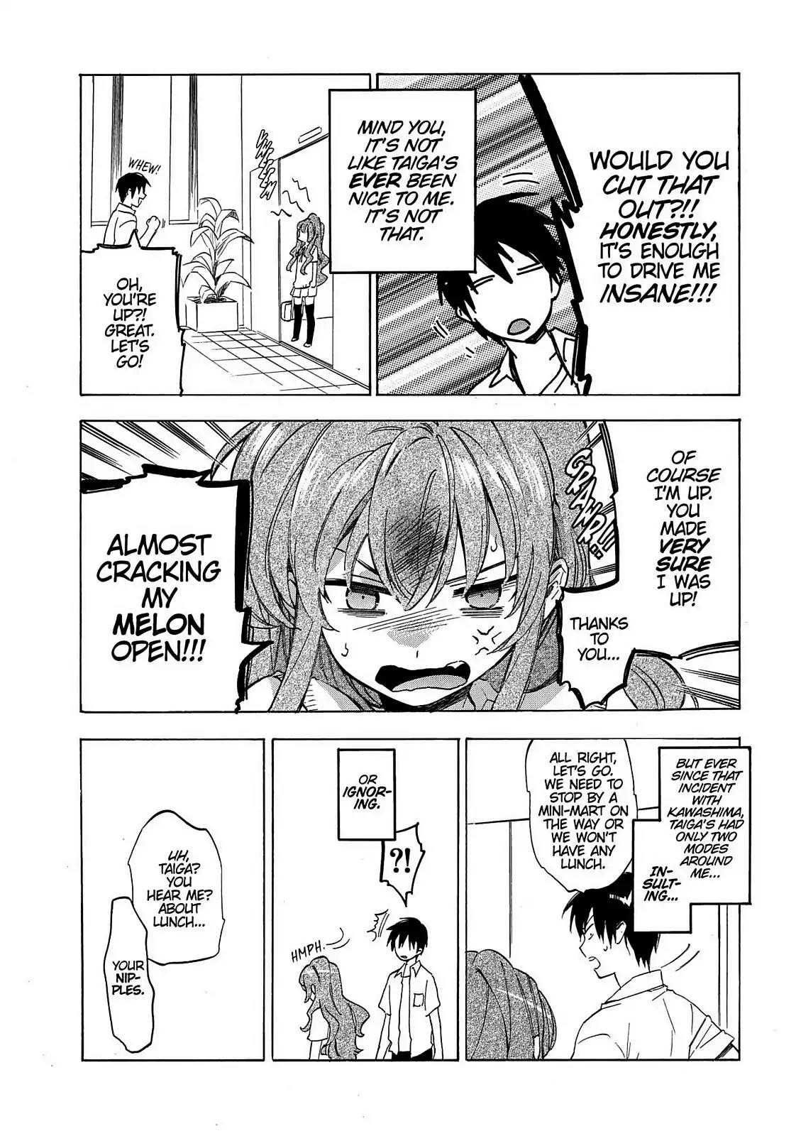 Toradora! Chapter 25 page 10 - Chapter 25: Hey, Did You Know the Most Popular Lining Color for School Swimsuits Isn't White but Beige?