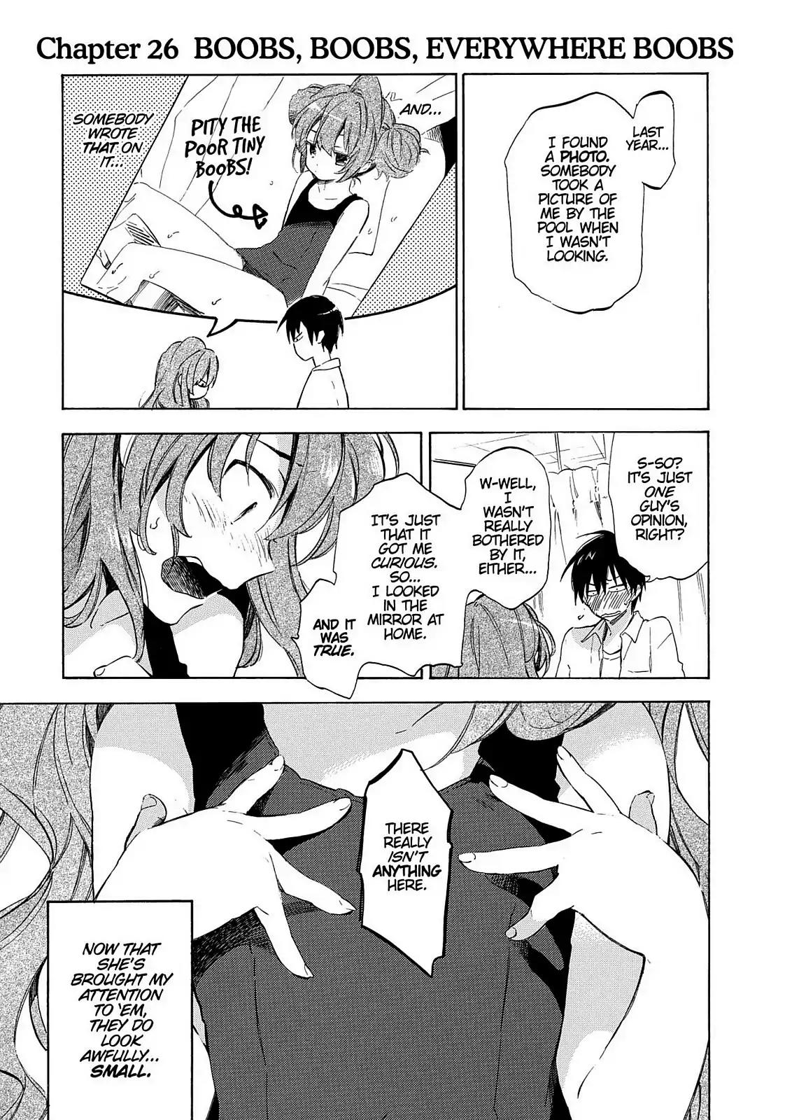 Toradora! Chapter 25 page 21 - Chapter 25: Hey, Did You Know the Most Popular Lining Color for School Swimsuits Isn't White but Beige?